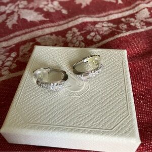 Swarovski Silver Clip- On Earrings